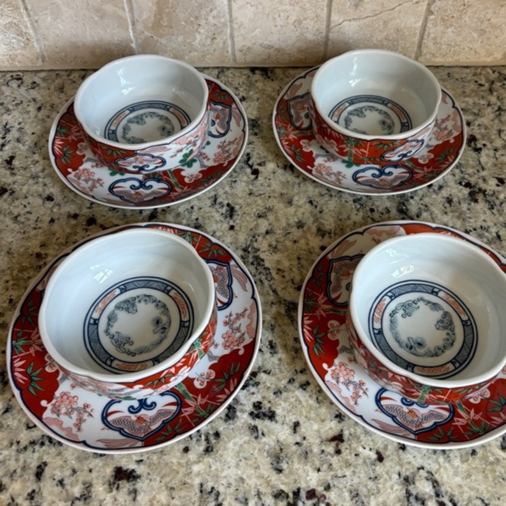 1960's MCM Vintage Heirloom by Georges Briard Fine China Plates and Bowls